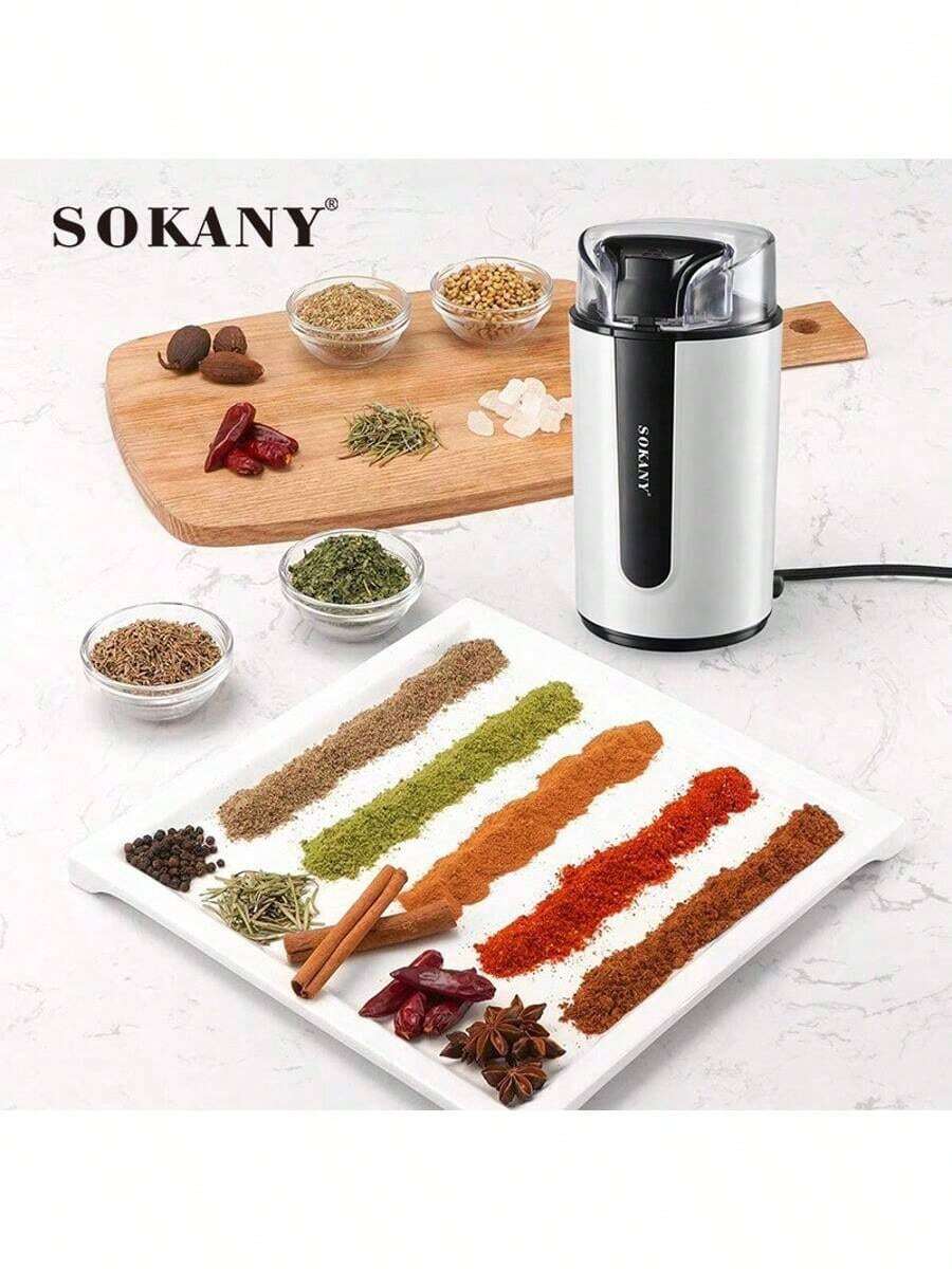 SOKANY3026 电动研磨机，咖啡研磨机，法式家用多功能搅拌研磨机 - 美規A型插(110-127V) - 查看 1