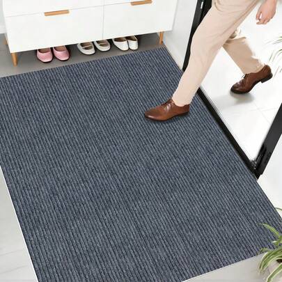Non-Slip Door Mats For Indoor , Entrance Mats For Front Doors, Stain -Resistant & Fade -Resistant Mats For All Climates, Self-Adhesive Non-Slip Large Door Mats, Absorbent Mats For Kitchen, Bathroom & Patio, Low-Profile Entrance Rug, Entrance Door Mats Not Prone To Curling, Easy Clean Mats For Elderly, Kids ,Pets,