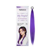 Peluca | Coleta y extensiones de cabello | Multiusos para trenzar | Fácil de trenzar y usar | Adecuado como regalo | Estilismo diario | Fácil de usar | Varios estilos | Adecuado para uso diario | Cosplay | Fiestas de vacaciones | Cosplay de personajes de anime | Disfraces de fiesta | Reuniones | Eventos | Regalos de Eid Al-Fitr | Actividades | Fiestas | Juegos | Cumpleaños | Regalos para mujeres | Borlas decorativas - Multicolor - Ver 12