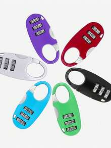Mini Colorful Locks With Keys For Suitcase And Luggage,3 - Digit Code Anti - Theft Lock, Portable Travel Luggage Lock For Suitcases, Backpacks, Gym Bags & Lockers, Durable Metal Construction, Ideal For Travelers, Commuters & Outdoor Enthusiasts, Stylish Luggage Protection,School Gym Locker, Sports Locker, Fence, Toolbox, Gate, Case, Storage