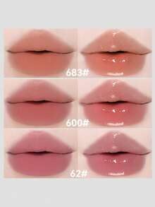 NOVO Son môi hai đầu chống nước, chống mồ hôi, lâu trôi, không lem, lớp nền trong suốt như gương, một đầu nhung lì, một đầu có kết cấu bóng, thích hợp trang điểm hàng ngày, du lịch ngoài trời, quà tặng cho phụ nữ, giáng sinh, năm mới, trang điểm Halloween, mỹ phẩm thời trang Y2K - 600# Ban ngày Ban đêm - Xem 9