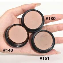 QIC 中等至全覆盖遮瑕膏 - 哑光效果，适合所有肤色，隐藏疤痕和暗斑，持久，植物配方，多色，小巧尺寸，适合随时随地化妆圣诞节冬季毕业生日假期春夏季 Y2K 时尚化妆化妆品派对海滩旅行露营户外学校校园旅行节日礼物玫瑰女孩礼物角色扮演最佳色彩魅力氛围面部化妆 - 黑管多色 - 查看 4