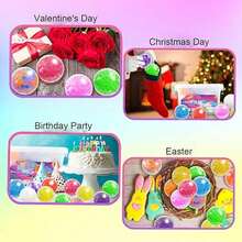 2/10/20/30/78个装减压球、指尖玩具、挤压球、小型感官球、手指挤压球、成人减压玩具、课堂奖励、派对礼品、生日礼物、礼品袋填充物，多种款式和颜色可选 - 水珠 - 查看 5