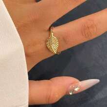 مجموعة من 11 خواتم مفصلية بتصميم أوراق هندسية، خواتم تركيبية إبداعية للنساء