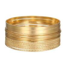 RINTOLER 14pcs Niche Creative Geometric Hollow Handmade Woven Bracelet Set