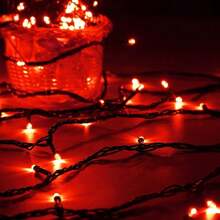 Connectable Red And White Christmas String Lights, 2Pack Total 164FT 400LED Christmas Lights For Outdoor/Indoor, Plug In Tree Lights With 8 Modes, String Lights For Christmas Decorations Holiday - Red - View 4