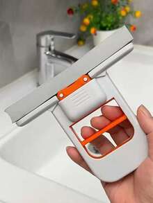 Mini Foldable Desktop Mop, Portable Self-Wringing Sponge Mop, Mini Sponge Mop, Multi-Functional Mini Mop - Retractable,Wet & Dry Use, Suitable For Kitchen, Living Room, Bathroom, Car Glass - Plastic Material, Ideal For Home Cleaning, Kitchen Cleaning Tool|Compact Design|Durable Plastic - Multicolor - View 6