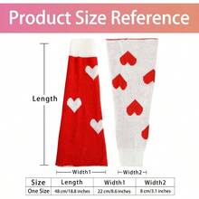 Junely Leg Warmers Kawaii Leg Warmer Cute Legwarmers For Women Japanese Socks Emo Goth Gyaru Accessories - Trái tim - Xem 5