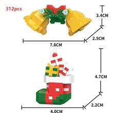 兼容小颗粒积木、圣诞系列积木、熊猫积木、动物积木、圣诞老人、圣诞雪人、圣诞树、圣诞麋鹿、圣诞苹果熊、圣诞企鹅、圣诞雪橇