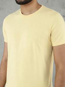 Ogochi Basic Slim Fit T-Shirt, Original Cotton, Various Colors, Christmas, New Year, Summer, Spring - Linh dương Impala vàng - Xem 9