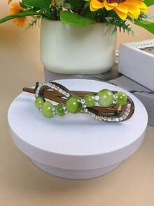 Presilha de cabelo feminina de luxo em acrílico com design de gota d'água (1 unidade) - Acessório elegante e versátil para cabelo feminino, com presilhas de garra, grampos de cabelo e presilhas de cabeça. - Multicolorido - Ver 10