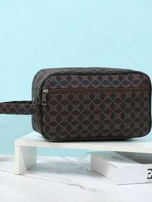 Men's Clutch Bag, Men's Handbag, Men's Wrist Bag, Men's Toiletry Bag, Large Capacity, Waterproof, Lightweight, Suitable For University, Business, Travel, PU Leather, Retro, Men's Gift, Small Bag, Christmas Bag, Waterproof Backpack - Multicolor - View 6