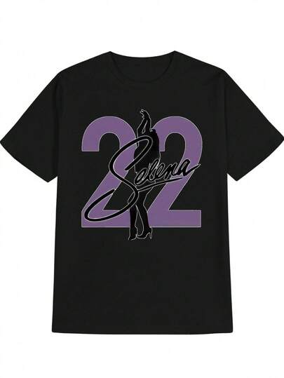 Los hombres toman todas las T Camiseta de hombre - Silueta de mujer Sofia - Negra con adorno morado - Adecuada para el ocio diario y ocasiones formales - Camiseta de verano de mangas cortas lavable en máquina - Regalo para él, versión holgada, tela cómoda,  de moda, chaqueta impresa duradera, estilo elegante