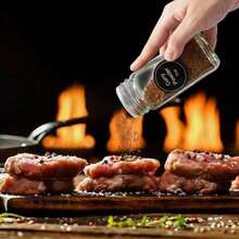 6/12/24pcs Set Plastic Spice Jars With Pen & Labels, 5.6oz (160g) Square Spice Containers With Plastic Wood Lids, Seasoning Canisters For Spice Racks, Cabinets Or Drawers - Multicolor - View 1