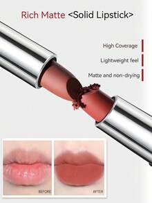 NOVO Son môi hai đầu chống nước, chống mồ hôi, lâu trôi, không lem, lớp nền trong suốt như gương, một đầu nhung lì, một đầu có kết cấu bóng, thích hợp trang điểm hàng ngày, du lịch ngoài trời, quà tặng cho phụ nữ, giáng sinh, năm mới, trang điểm Halloween, mỹ phẩm thời trang Y2K - 600# Ban ngày Ban đêm - Xem 8