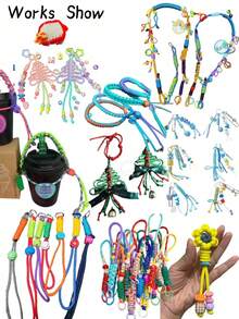 1根31米/4毫米多功能伞绳，适用于DIY编织、手链制作、晾衣绳、户外捆绑和包装。 - 彩色 - 查看 4