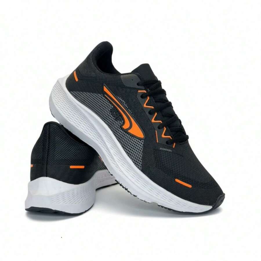 Men's Comfortable Casual Athletic Shoes For Walking, Running And Gym – Lightweight, Stylish And Non-Slip, Sizes 34 To 44 - KRF PTO ORANGE - View 1