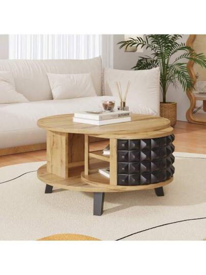 Couchtisch, Drehtisch, Beistelltisch Mit Versteckter Interner Ablage view 7