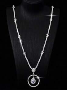 1 pieza Collar de lujo de alta calidad y exquisito, joyería nupcial versátil para la boda