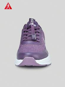 zulijian Foot Health Casual Comfortable Versatile Slip-On Contrast Color Flat Casual Walking Athletic Shoes, Lace-Up Soft Bottom Casual Shoes, Low-Top Outdoor Flat Shoes, Round Toe Low Heel Non-Slip Solid Color Elegant Soft Bottom Hiking Shoes, Ladies Low-Top Leather Athletic Skate Shoes - Crimson Purple - View 8