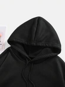 Women's TOUCH American Football Graphic Hoodie - Touchdown Lettering & Football Logo, Black Hooded Pullover Sweatshirt With Pocket, Machine Washable Game Day Outfit, Casual Winter Wear For Football Fans, Team Spirit Apparel - 風格 - 查看 5