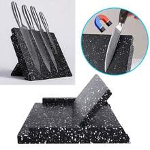 Magnetic Knife Holder Knife Block Rack Kitchen Organisation Cutlery Set Storage - Black - View 3