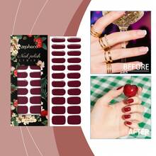 1pc Waterproof Nail Stickers 3D Stereoscopic Gloss Durable Waterproof Temperament Red Beautiful Nail Stickers - Multicolor - View 5