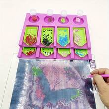 2-częściowy organizer narzędzi do haftu krzyżykowego EVA z diamentowym malowaniem – tacka na akcesoria mozaikowe do pudełek i pojemników do przechowywania