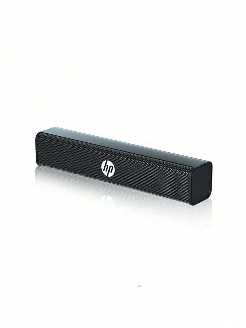 HP WS10 High-Performance Speaker, Stereo Output, Bass Optimization, Elongated Design, Home Desktop, Black - Black - View 1