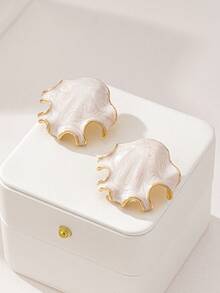 1 对欧美不对称几何形状油滴耳钉 - 幾何耳環 - 查看 24