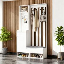 Hall Trees - White + MDF - View 1