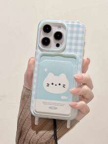 1个泼墨动物3D卡通手机壳,带挂绳,兼容苹果16 Pro Max/16 Pro/16 Plus/16/15 Pro Max/15 Pro/15 Plus/14 Pro Max/14 Pro/14 Plus/14/13 Pro Max/13 Pro/13/12 Pro Max/12 Pro/12/11 Pro Max/11 - 藍色 - 查看 3