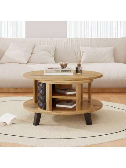 Couchtisch, Drehtisch, Beistelltisch Mit Versteckter Interner Ablage view 3