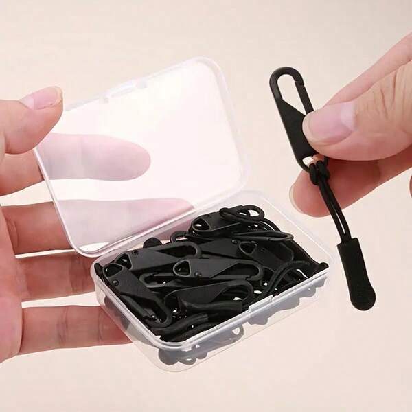 40 pezzi Cursori di ricambio per cerniere nere, con cursori staccabili, adatti per valigie, abbigliamento, giacche, zaini, stivali, portafogli, borse, cappotti, zaini da esterno, ciondoli decorativi, cerniere bidirezionali, parti di borse, riparazione di zaini, teste di cerniera alla moda, accessori funzionali, scorrimento fluido, costruzione robusta, kit di riparazione di cerniere, sostituzione di cerniere, adatto per appassionati di all'aperto e amanti della moda