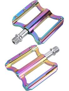 Airshi Pedales de Bicicleta de Montaña, MTB, Aleación de Aluminio y Acero al Cromo-Molibdeno, 14 mm, para Bicicletas de Montaña, BMX, MTB - 1 - Ver 5