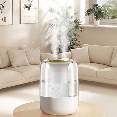 جهاز ترطيب رقمي سعة 2.5 لتر، مخرجان للضباب، تشغيل هادئ، تشغيل لمدة 30 ساعة، جهاز ترطيب للهواء، ترطيب للغرف، لاستخدام المنزل والمكتب، موزع زيوت عطرية أساسية، مع إضاءة 7 ألوان