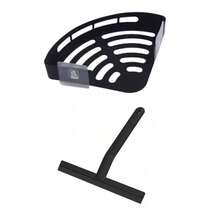 2 件装简约浴室三角挂架，可挂小物件，带排水孔