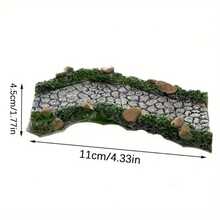 1/2pcs Realistic Stone Path, Resin Art Decor, Fairy Garden Pathway Stones, Bonsai Statue Ornament, Model House Display Prop, Multiple Curved Miniature Rock Path, Garden And Yard Micro Landscape Decoration, Fairy Tale Garden - Multicolor - View 11