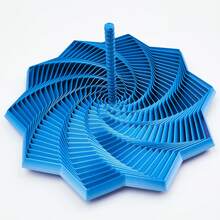 1个3D打印指尖玩具，感官指尖星形六边形带手柄，缓解压力胡萝卜蛋糕多边形错觉螺旋，新年礼物（颜色因3D打印角度不同而有所差异） - 彩色 - 查看 5