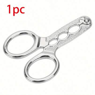 [Heavy-Duty Nut Cracker] Heavy-Duty Stainless Steel Nut Cracker Plier - 1pc Multi-Size Seed Sheller & Walnut Opener, Metal Kitchen Gadget For Pistachios, Almonds & More, Essential Outdoor Camping And Dining Tools