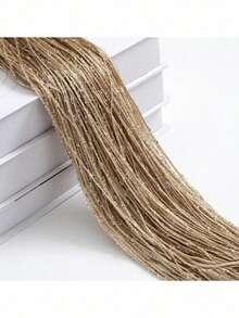 1pc Gold & Silver Tinsel Tassel String Curtain, Fashionable Window/Door Curtain Beads