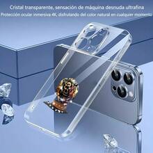 Carcasa de teléfono móvil transparente de moda,Cubierta de teléfono transparente con diseño de cráneo colorido para iPhone 14 Pro Max y modelos similares protector de pantalla resistente al desgaste ideal para uso diario y viajes Para teléfonos Galaxy de Apple - transparente - Ver 3