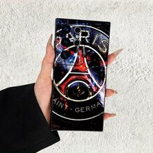Estilo Cyberpunk, Insignia de la Torre Eiffel de París, Funda de Teléfono Negra de TPU Suave con Textura Mate, Protección Completa, Anti-Huellas, Protector de Lente, Adecuada para Samsung Galaxy S20FE 2022 5G/S21FE, S23Fe Ultra Plus A52/A52S 5G 4G A53 A54 5G A14 A25 A34 A05S A15 - Elección Ideal, Regalo Perfecto o Uso Personal, Funda de Teléfono que Brilla en la Oscuridad, Correa de Funda de Teléfono, Funda de Teléfono de Animal, Cubierta Resistente a los Arañazos, Acabado Electrochapado, Entusiastas de la Tecnología - Mezcla de colores - Ver 4