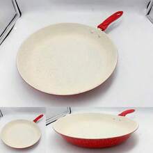 Sartén Utensilios De Cocina Planos Para Cocinar A Diario,Sartén Antiadherente De 20cm/24cm/28cmPulgadas Para Sopa - Rojo - Ver 1