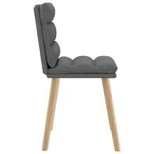 vidaXL Esszimmerstühle 4 Stk. Dunkelgrau Stoff - Grigio - Visualizzare 5