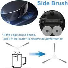 X20+/X20 Plus Robot Vacuum Cleaner Accessories: Replacement Parts Including Roller Brush, Side Brush, Filter, Mop Pad, Dust Bag, Etc. - Multicolor - View 8