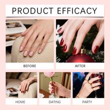 1pc Waterproof Nail Stickers 3D Stereoscopic Gloss Durable Waterproof Temperament Red Beautiful Nail Stickers - Multicolor - View 3