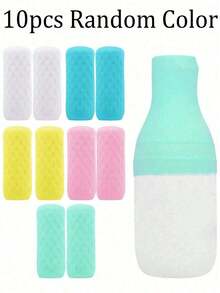 Bunte, auslaufsichere Hülsen, elastische Hülsen zum Auslaufsicherheit für Silikonflaschen, Reiseflaschen, auslaufsicheres Werkzeug, auslaufsichere Hülsen für Reisebehälter, passend für die meisten Flaschengröße, Reisezubehör, Rückkehr zur Schule und Reiseessentials