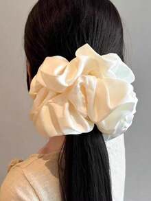 Neuankömmling modischer minimalistischer personalisierter schwarzer Mori-Stil großer Scrunchie, lässiges Haaraccessoire, elastisches Haargummi, Haarband, Haarschnur, Haargummi für Frauen