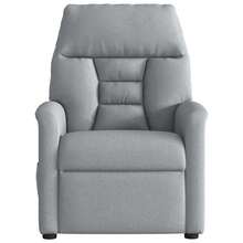 vidaXL Massagesessel Hellgrau Stoff - Grigio - Visualizzare 3